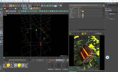 (图文+视频)C4D野教程:来试着制作一张电路板效果海报吧!